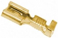 TE Connectivity FASTON .250 Utilux Series  Crimp Receptacle, 6.3 x 0.8mm, 19  14 AWG