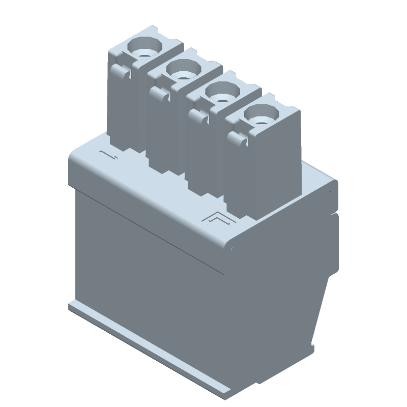 4 Pos 3.5mm Pitch Screw Terminal Block, 11A, 300V, Cable Mount