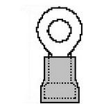 Ring Tongue Terminal 14-16AWG 27.36mm 12.12mm Electro-Tin Tape Mounted