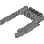 Conn PCMCIA HDR 136 POS 1.27mm RA Tray 0.5/ContactA
