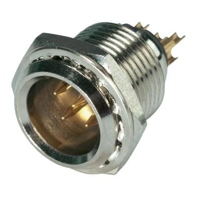 XLR connector Plug, vertical mount Number of pins: 5 Silver Hicon HI-XMEM5 1 pc(s)