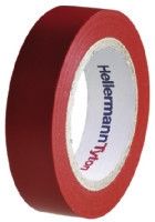 HellermannTyton Red PVC Electrical Insulation Tape, 15mm x 10m, 0.15mm Thick