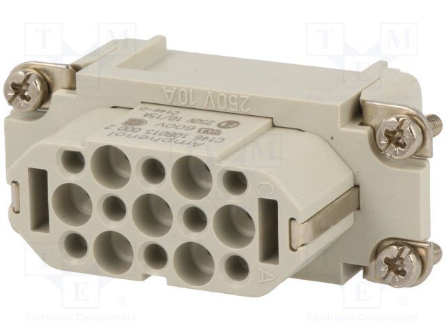 Rectangular Connector, 15 Contact(s), Female, Plug,