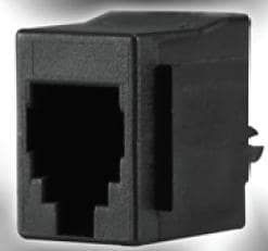 RJ11 Modular Jack, 8P8C, Female, Vertical, Solder, 1.5A, 125V