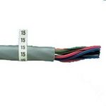 Cable Markers Pre-Marked Vinyl White