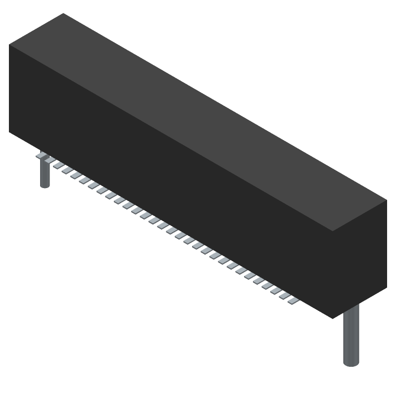 60 Pos 0.8mm Pitch Header, SMT, 100V, 500mA, Gold Plated