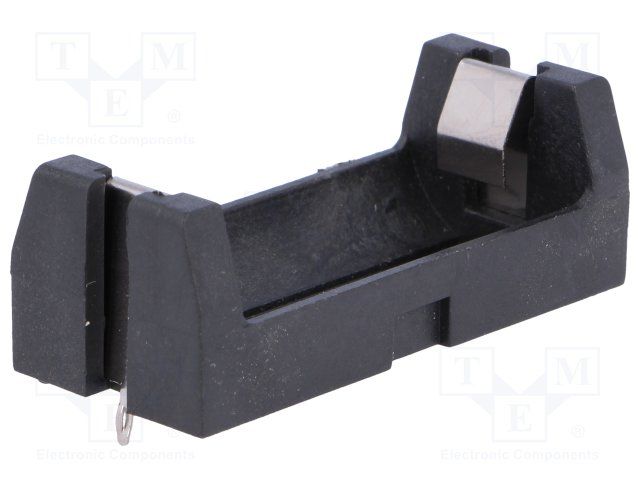 1-Cell Battery Holder, Through Hole Mount, 145°C Max