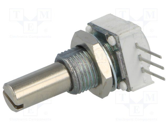 VISHAY 14910F0GJSX10501KA Rotary Potentiometer, Cermet, 500 ohm, 1 W, 10%, 149 Series, 1 Turns, Linear