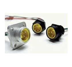 4-Conductor Circular Connector, Male, 10A, 600V, IP68