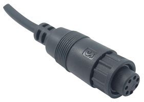 MULTICOMP   2CT3004-W10200   Circular Cable Assembly, Crimp Socket, Free Ends, 3.28 ft, 1 m, Black