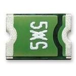 PTC Resettable Fuse 0.5A(hold) 1A(trip) 24VDC 100A 0.8W 0.15s 0.15Ohm SMD Solder Pad 4.73 X 3.41 X 0.62mm T/R