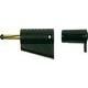 Jack plug Plug, straight Pin diameter: 4 mm Black Cliff FCR149850 1 pc(s)