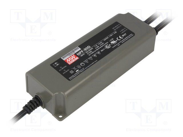 AC/DC LED Power Supply 90W Single 6-Pin