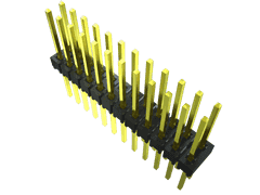 Conn Unshrouded Header HDR 19 POS 5.08mm Solder ST Top Entry Thru-Hole