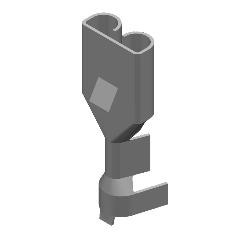 Quick Disconnect Terminal 14-18AWG Brass F 20.1mm Tin T/R