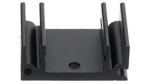 Heat sink 20 mm 15 K/W black anodised, SK 145/20/SA-220, Fischer Elektronik