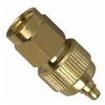 SMA to MMCX RF Adapter, Male-Male, Straight, 50 Ohm, Gold