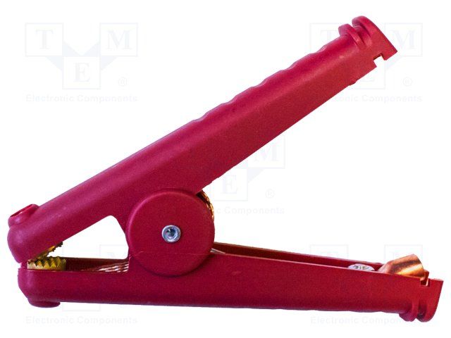 Clip; Copper; Fully Insul; Red; 400A; Length6-1/2In.; JawsOpen 1-3/5In.; BU Series