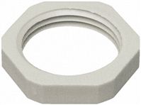 SIB Silver Fibreglass PA Cable Gland Locknut, PG21 Thread
