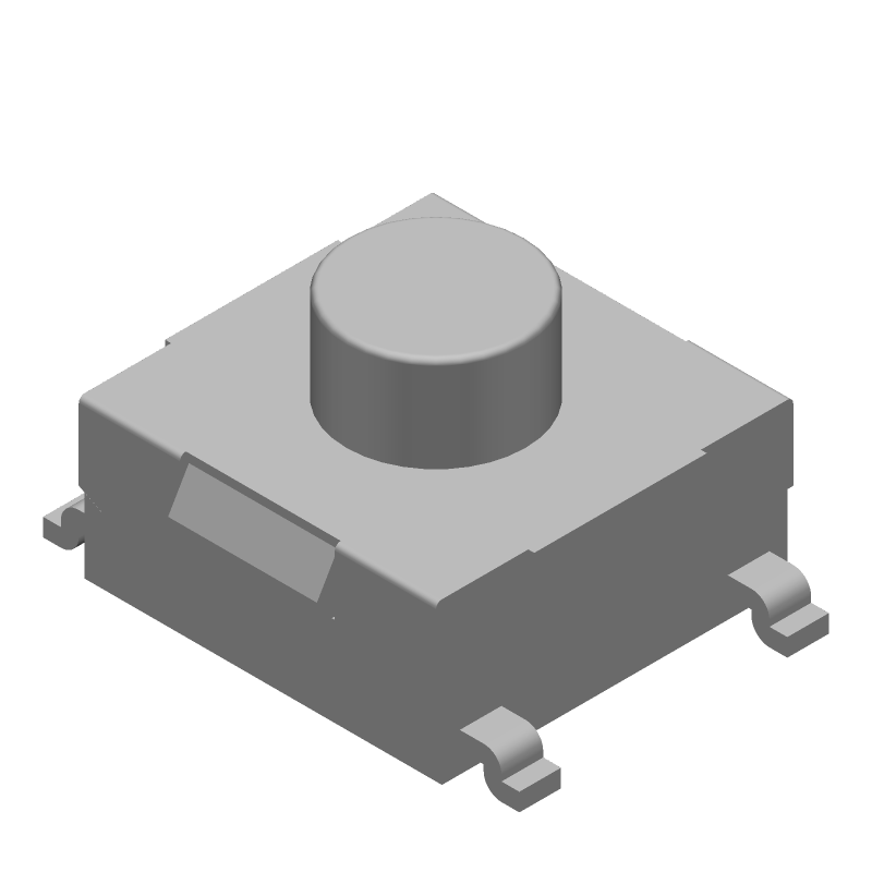 Illum. Pushbutton Switch, SMT, SPST, 50mA, 12VDC, 150K Cycles