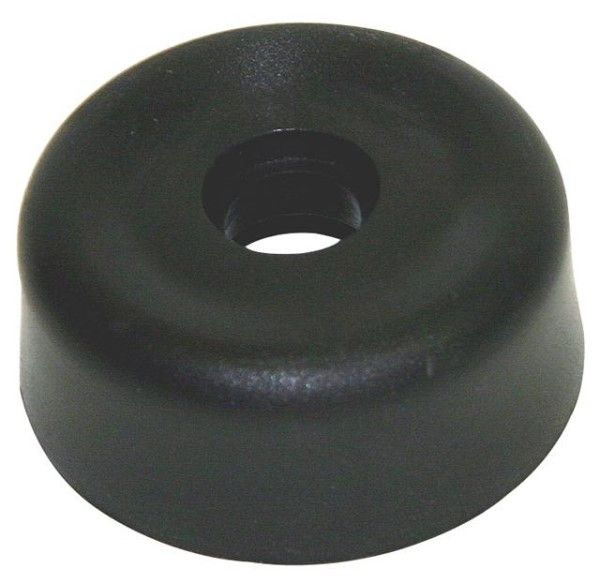 Rubber Feet Bumpers - Black, Cylindrical, 9.5mm H