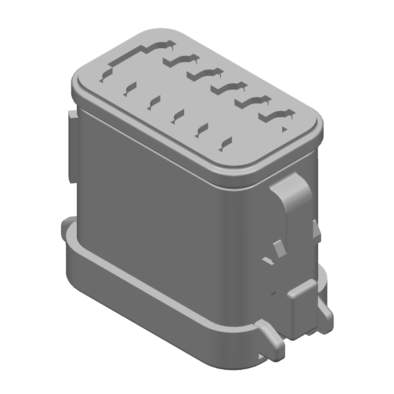 Conn Housing PL 12 POS Crimp ST Cable Mount Black Package Automotive