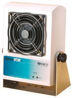 CENTURION SINGLE-FAN DC IONIZING AIR BLOWER; Ionizer Type:Benchtop; Supply Voltage VAC:120V; Product Range:-; Depth:3.375; Flow Rate Max:90cu.ft/min; Flow Rate Min:50cu.ft/min; Height:9.375; Ion Balance :3V; Width:8