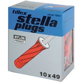 Wall Plugs with Screws 10 x 49 mm PU=25 ST, ST RED ANGLE 5X55MM, Tillex