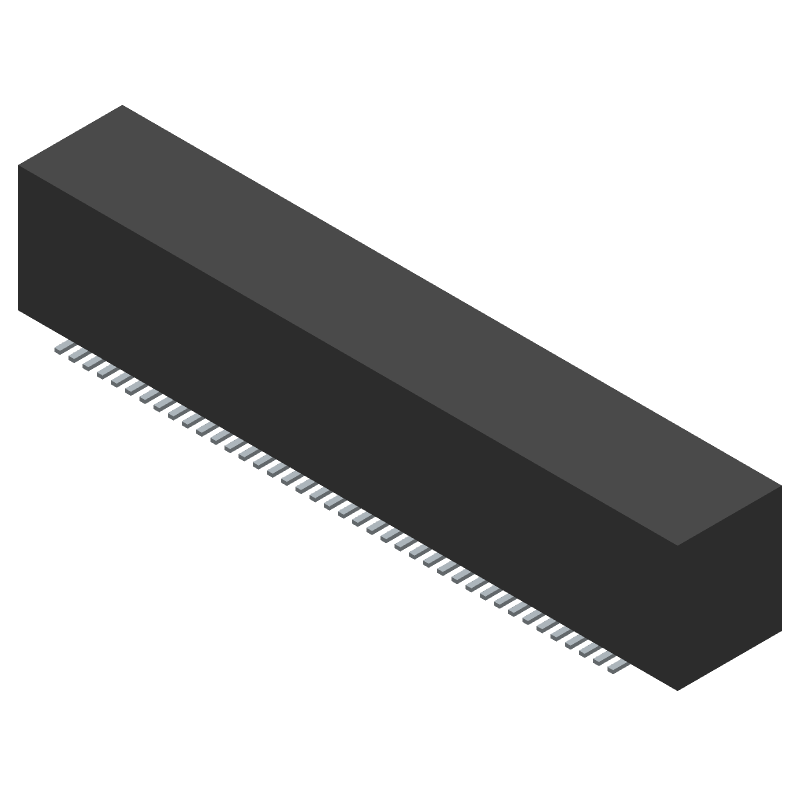 80 Pos 0.4mm Pitch Board-to-Board Receptacle, 3.5mm Stack, SMD