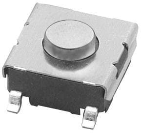 Tactile Switch, SPST, 0.05A 24VDC, SMD, Gull Wing, Non-Illuminated
