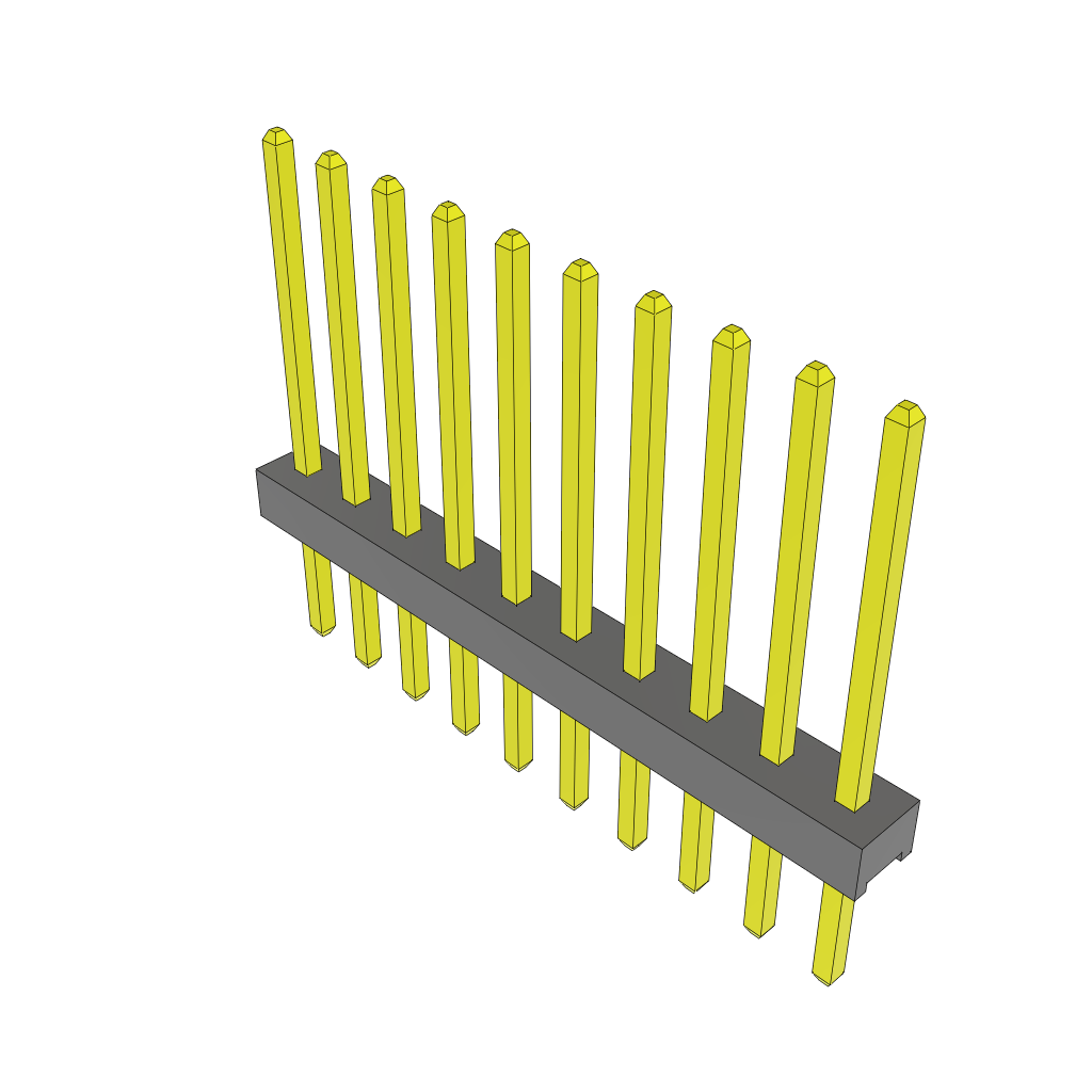 Conn Unshrouded Header HDR 10 POS 2mm Solder ST Top Entry Thru-Hole Bulk
