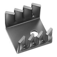 FISCHER ELEKTRONIK FK 229 SA L1 Heat Sink, For Transistors, TO-220, Black Anodized, TO-220, 27 C/W, 13.5 mm, 20.5 mm, 19 mm