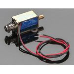 24VDC Linear Solenoid, Wire Leads, 40R DCR