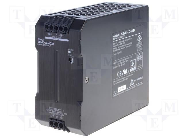 240W 24VDC 10A Enclosed AC/DC Power Supply