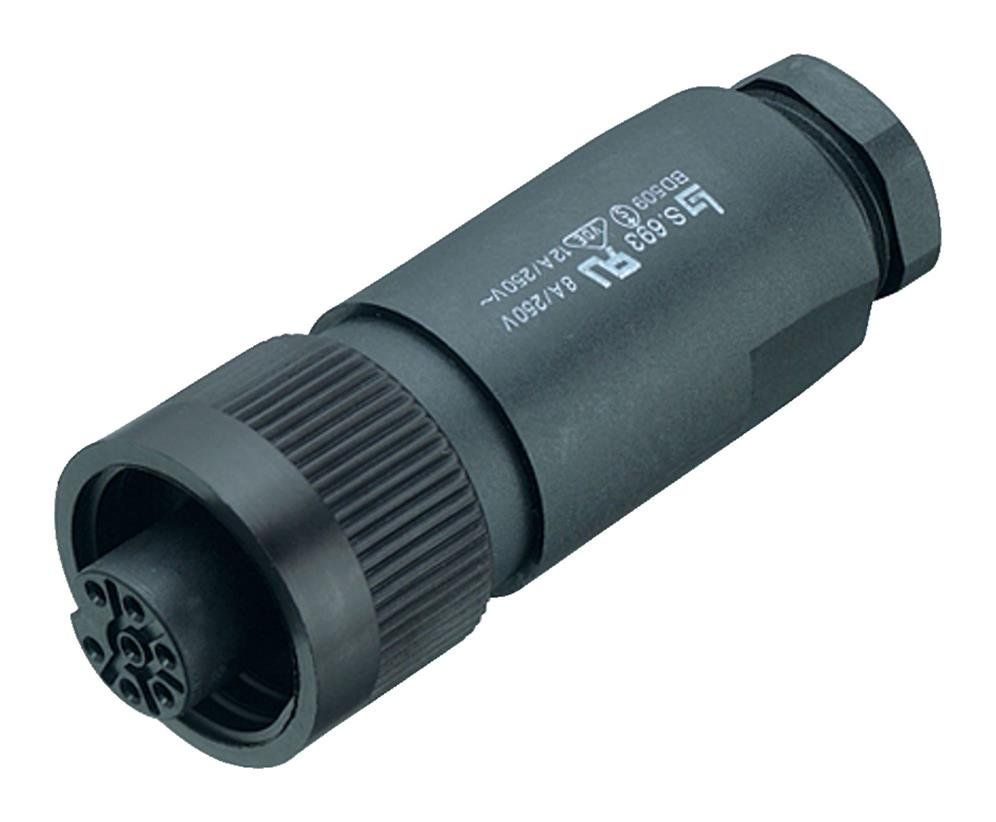 Conn Circular F 4 POS Screw ST Cable Mount 4 Terminal 1 Port