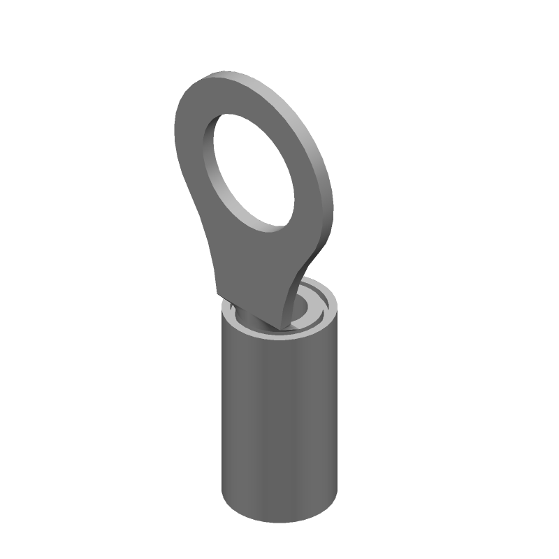 PIDG Terminal, Crimp, Female, 10-12 AWG, 300V, Yellow