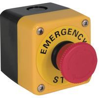 OMRON STI         A22E-M-01B             SWITCH, EMERGENCY STOP, SPST-NC, 440VAC