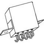 Electromechanical power Relay 115VAC 10A DPDT Flange Military power Relay