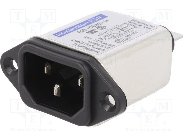 ROXBURGH         RID0642H            FILTER, INLET, 6A, EMC, FASTON