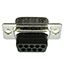 9 Pos D-Sub Connector, Plug, Straight, Crimp, 5A, 500V