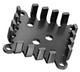 Heat Sink Passive TO-3 Slanted Screw Mount Aluminum 7.2°C/W Black Anodized