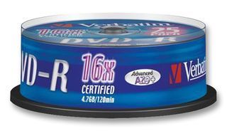 DVD-R, CAKE, 16X, 25PK