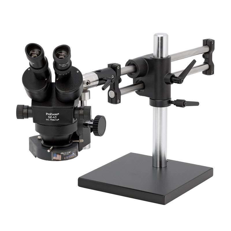 LED Stereo Microscope 7X-45X Zoom, Base Mount