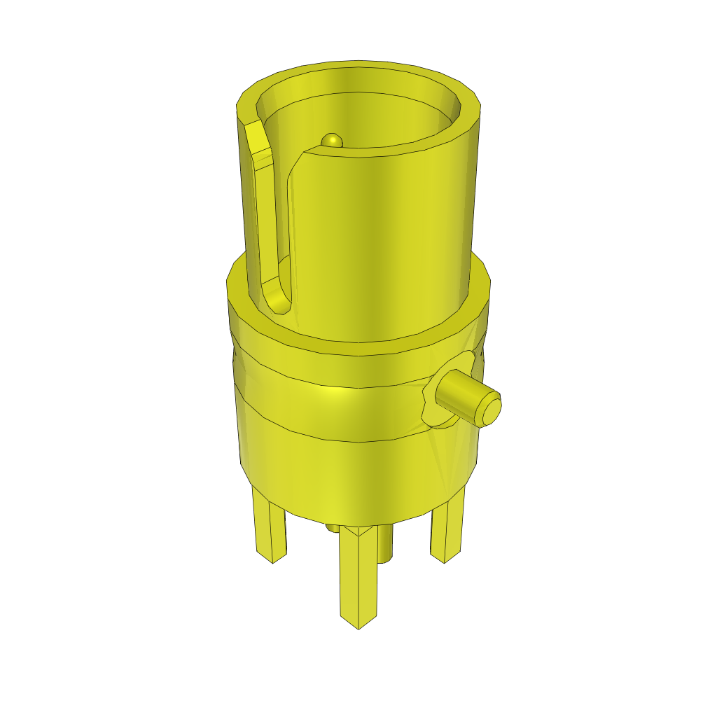 Twinax Connector, Male, Through Hole, Solder, Straight