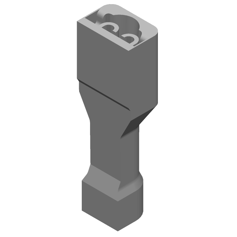 Female Receptacle Terminal, Brass/Tin, 22-18 AWG, Red Nylon Insulated