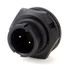 2 Pos Male Circular Connector, Straight, Solder, 13A, 600V, IP67