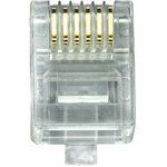 Conn Modular Plug PL 6 POS 1.02mm Crimp ST Cable Mount 6 Terminal 1 Port