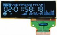 Univision 2.23in Blue Passive matrix OLED Display 128 x 33pixels SPI Interface