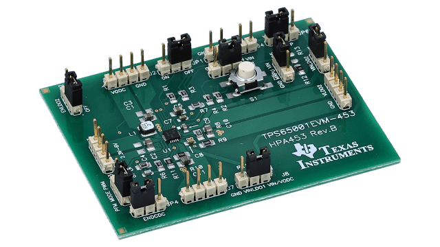 TPS65001 PMIC Solutions 1.2VDC/1.8VDC/2.8VDC Output Evaluation Board
