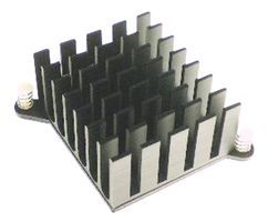 ABL HEATSINKS BGA-PP-035 Heat Sink, For Ball Grid Array, Push-Pin, BGA, 7 C/W, 20 mm, 49 mm, 49 mm